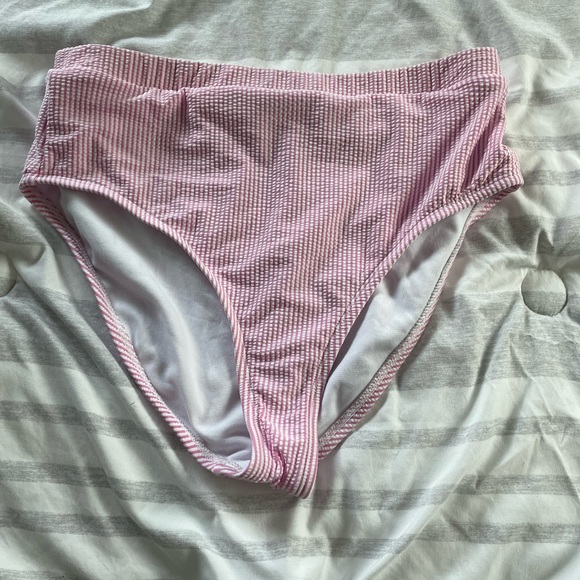 Target Pink High Waisted Summer Bikini Cut Bottom Swim Suit Set - Picture 2 of 2
